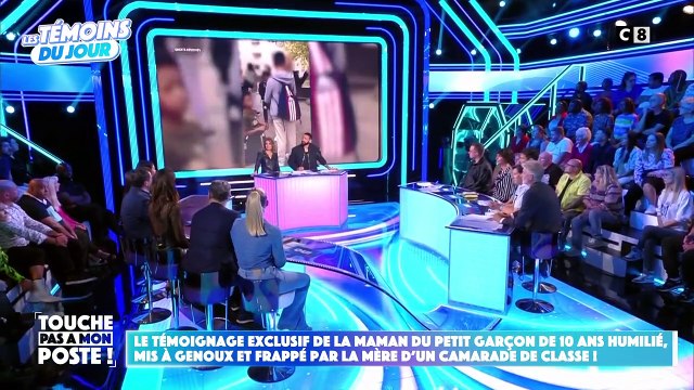Cyril Hanouna révèle la réaction de son fils Lino face aux images de la mère de famille qui a frappé un collégien de 10 ans. Touche pas à mon poste , C8