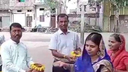 परिषद के तत्वावधान में नगर के मुख्य मार्गो से अमृत कलश यात्रा निकाली गई