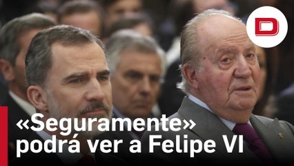 Juan Carlos I indica que «seguramente» podrá ver a Felipe VI en Galicia
