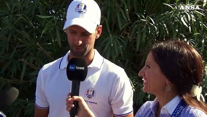 Ryder Cup, Djokovic: "Mai vista cosi' tanta gente per vedermi giocare a golf"