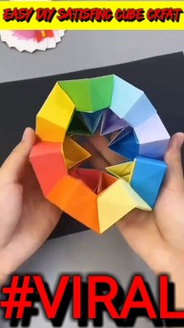 **Instagram Reels Description:** **Make your own satisfying paper cube crafts with this easy DIY tutorial! These fun and creative crafts are perfect for kids and adults of all ages.** **#DIY #papercrafts #kidscrafts #adultcrafts #satisfying** **Copyrig