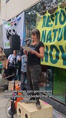 Chris Packham joins protest after report shows 'devastating decline' in British wildlife