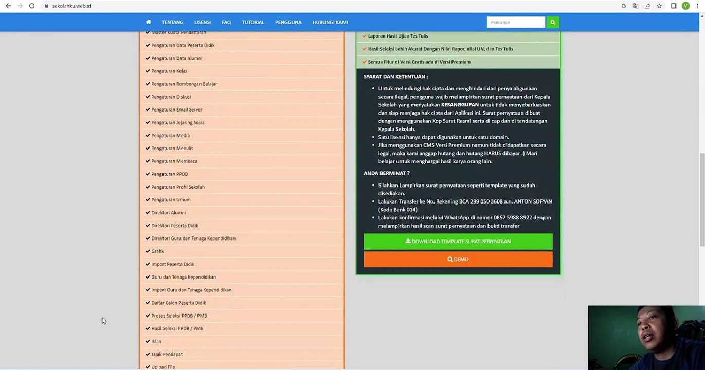 Tutorial Pasang Tema Barka di CMS Sekolahku