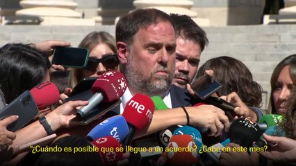 Junqueras: "La justicia, cuanto antes, mejor"
