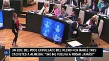 Un edil del PSOE expulsado del Pleno por darle tres cachetes a Almeida ¡No me vuelva a tocar jamás!