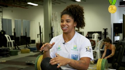 Destaque do levantamento de peso, Laura Amaro relembra história engraçada com o pai: ‘Ela é recordista brasileira’