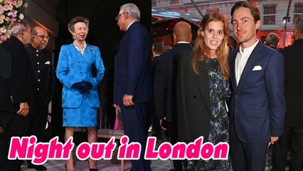 Princess Anne joined by Princess Beatrice and Edoardo for night out in London