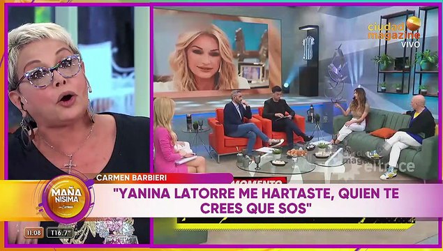 Carmen Barbieri, a los gritos furiosa con Yanina Latorre