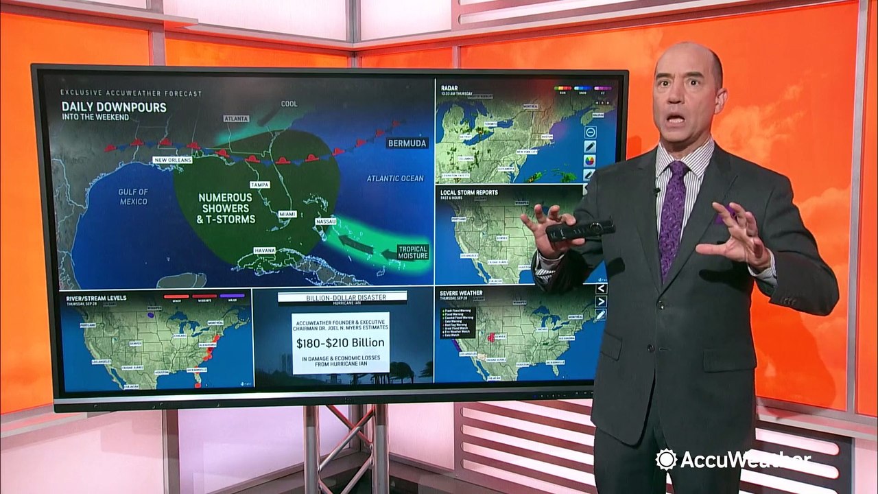 Daily downpours to drench Southeast