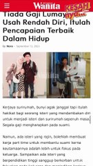 Jangan Pandang Rendah Pada Suri Rumah
