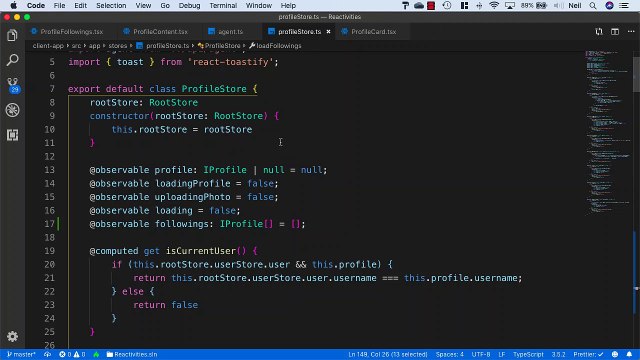 Following_Follower feature (Legacy) - Using MobX reactions to get followers or followings on tab change