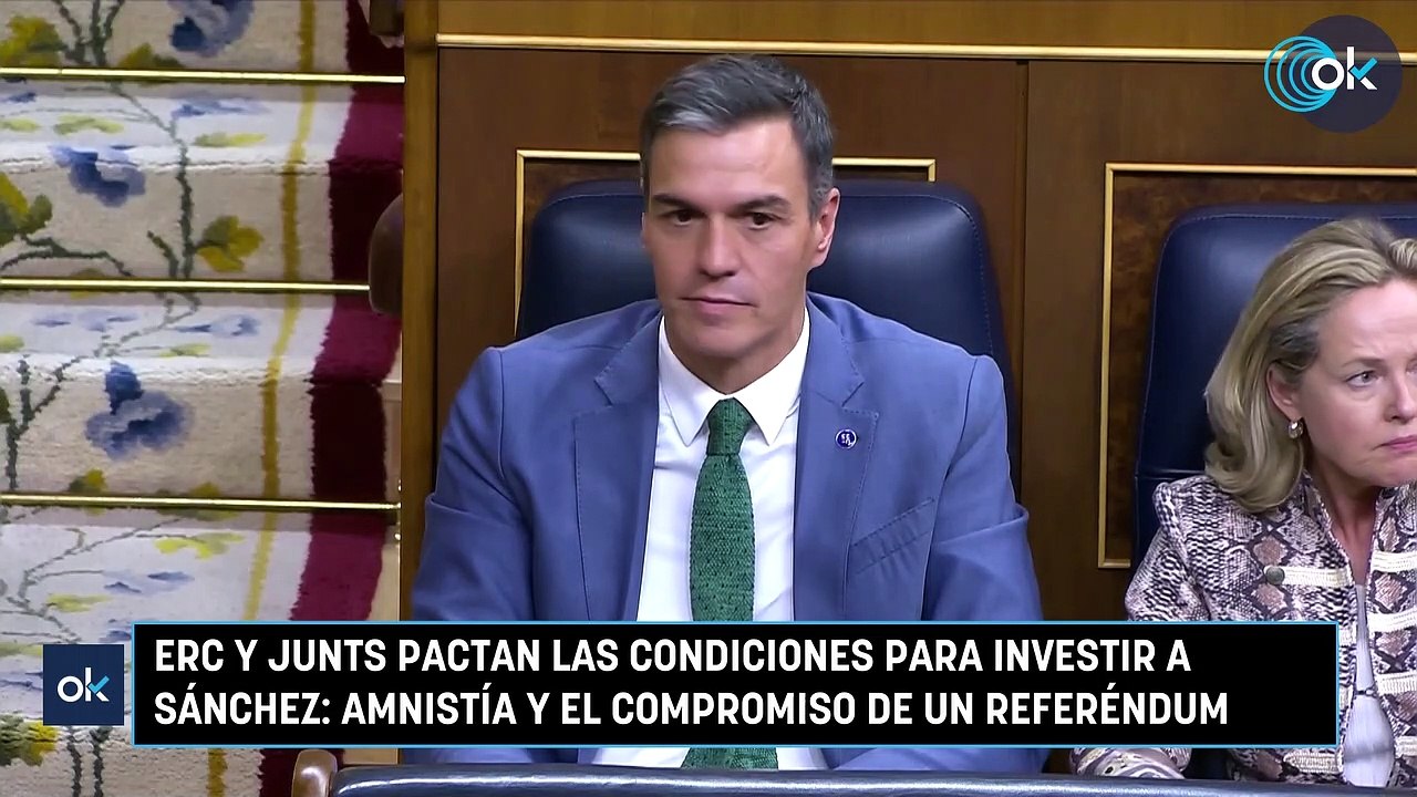 ERC y Junts pactan las condiciones para investir a Sánchez amnistía y ...
