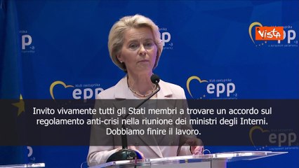 Von der Leyen: Eventi Lampedusa mostrano necessit? di correggere sistema asilo migranti
