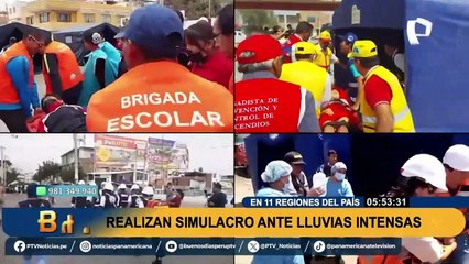 Niño Costero: realizaron simulacro ante lluvias intensas en 11 regiones del país