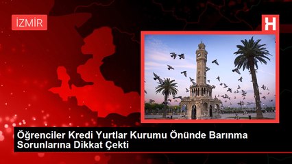 Video herunterladen: Öğrenciler Kredi Yurtlar Kurumu Önünde Barınma Sorunlarına Dikkat Çekti