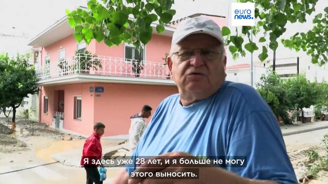 Греческий город Волос опять попал под удар мощного шторма