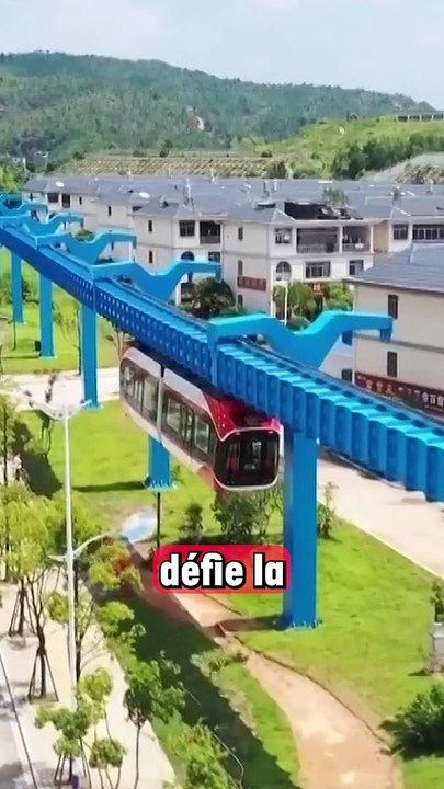 Ce train suspendu fonctionne sans électricité avec des aimants