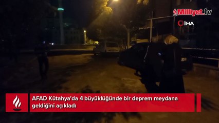 Kütahya'da 4 büyüklüğünde deprem