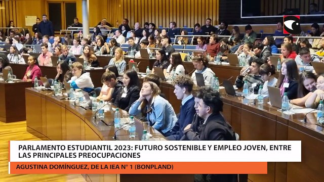 Parlamento estudiantil 2023 futuro sostenible y empleo joven, entre las principales preocupaciones