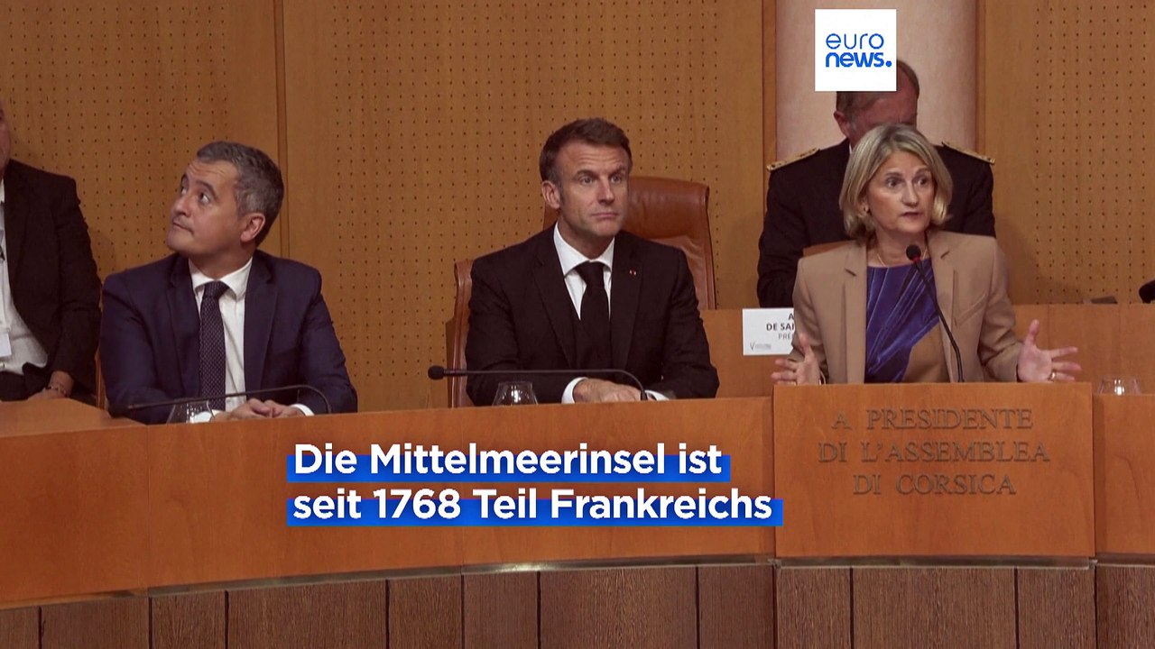 Macron schlägt mehr Eigenständigkeit für Korsika vor
