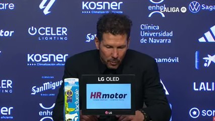 Rueda de prensa del Cholo Simeone Osasuna vs Atlético