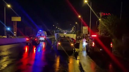 Kayseri'de servis midibüsü devrildi: 6 yaralı