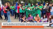 Posadas | Mujeres autoconvocadas y organizaciones sociales marcharon por el microcentro con la consigna “En defensa de los derechos conquistados”