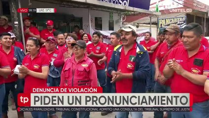 Trabajadores de la cooperativa del Plan 3000 protestan por caso de violación