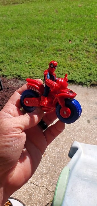 Spider-Man Motorcycle - Slide Test