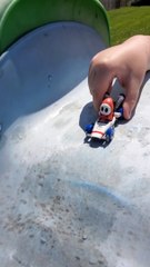 Shy Guy into Swimming Pool - Slide Test