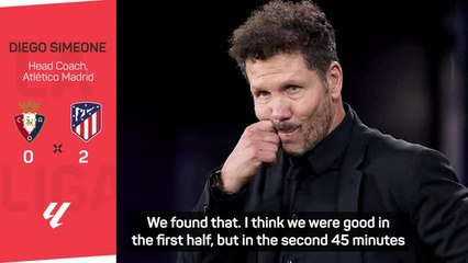 Simeone relieved to come through tough test at Osasuna