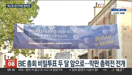 BIE 투표 두달 앞으로…"부산 이즈 레디" 막판 총력전
