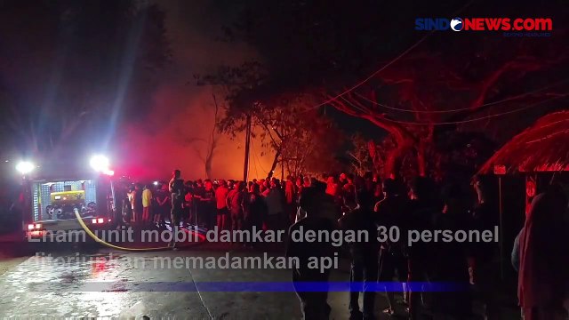 Diduga Ada Percikan Api dari Kabel Listrik, 3 Lapak di Kamal Muara Hangus