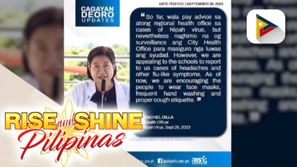 CDO Health Office, iginiit na walang kaso ng Nipah virus sa lungsod