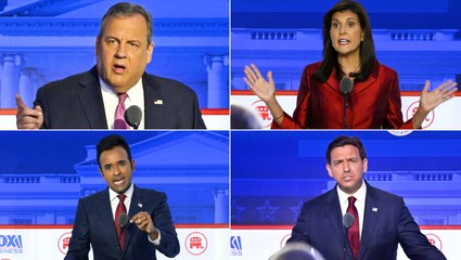 Chaos reigns at GOP debate as Trump skips out