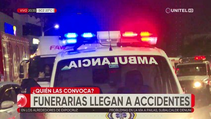 Con atúd listo, una funeraria llegó junto a una ambulancia e intentó levantar un cuerpo de plena vía tras accidente