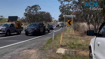 Traffic on the Mitchell Highway slowed after Dunkeld crash