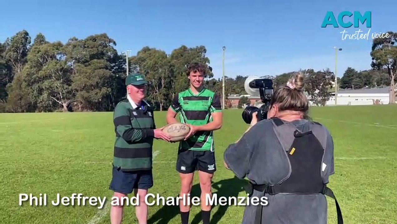 Phil Jeffrey and Charlie Menzies - Australian Barbarians rugby
