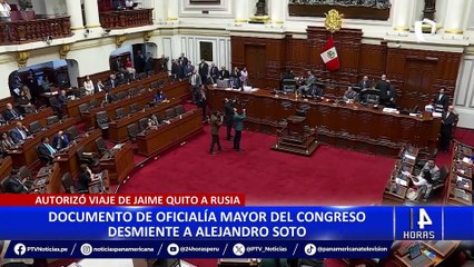 ¿Alejandro Soto mintió sobre permiso de congresistas en viaje a Rusia?
