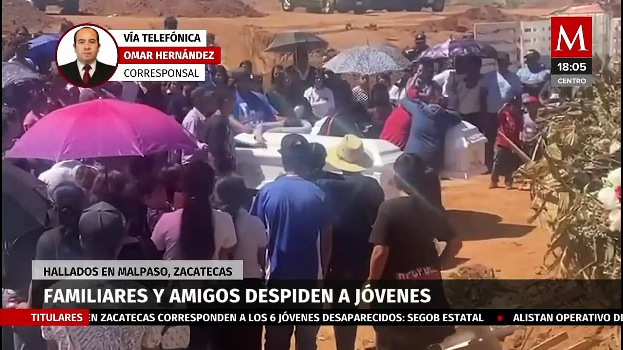 Sepultan a los 6 jóvenes asesinados en Villanueva, Zacatecas
