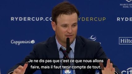 Ryder Cup - Johnson : "La situation idéale ? Ne pas faire jouer tout le monde pendant les 5 sessions"