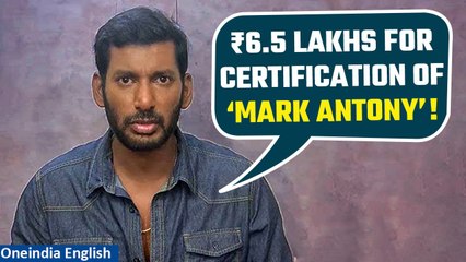 Tamil actor Vishal accuses Mumbai’s Central Board of Film Certification of corruption |Oneindia News