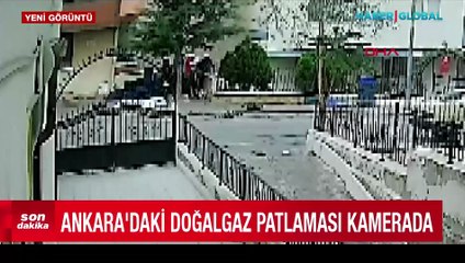 Ankara'da 1 kişinin hayatını kaybettiği doğalgaz patlamasının görüntüleri ortaya çıktı!