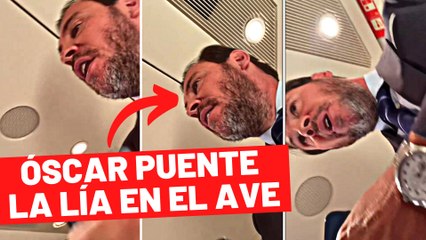 Bestial nuevo lío de Óscar Puente en el AVE: se pone macarra, llega la Policía y retrasa la salida del tren