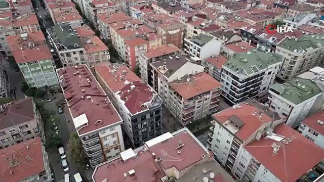 Bahçelievler’de patlama sonrası binada ve çevrede oluşan tahribat böyle görüntülendi