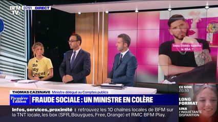 Sebydaddy se vante de "taper dans la CAF" : un ministre tape du poing sur BFMTV