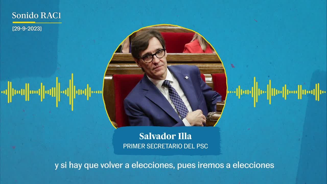 Illa: "Si hay que ir a elecciones, iremos a elecciones"