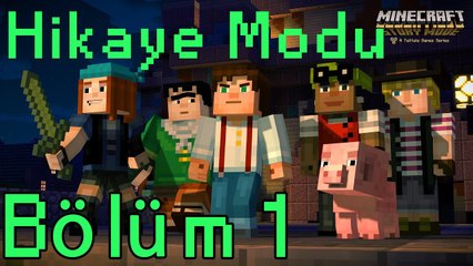 Minecraft: Story Mode (Hikaye Modu)""Order of the Stone" Bölüm 1 [1080P 60FPS] (Türkçe Anlatımlı)