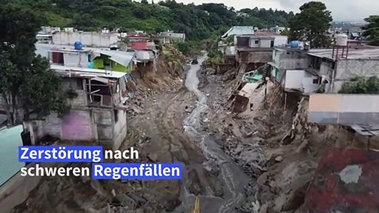Zerstörung nach schweren Regenfällen in Guatemala