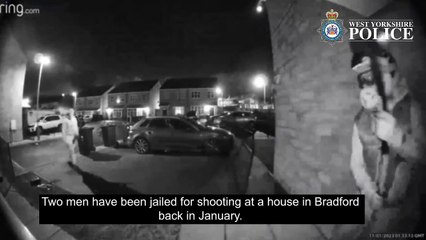 Watch moment teenage gunman fired shot at Bradford home